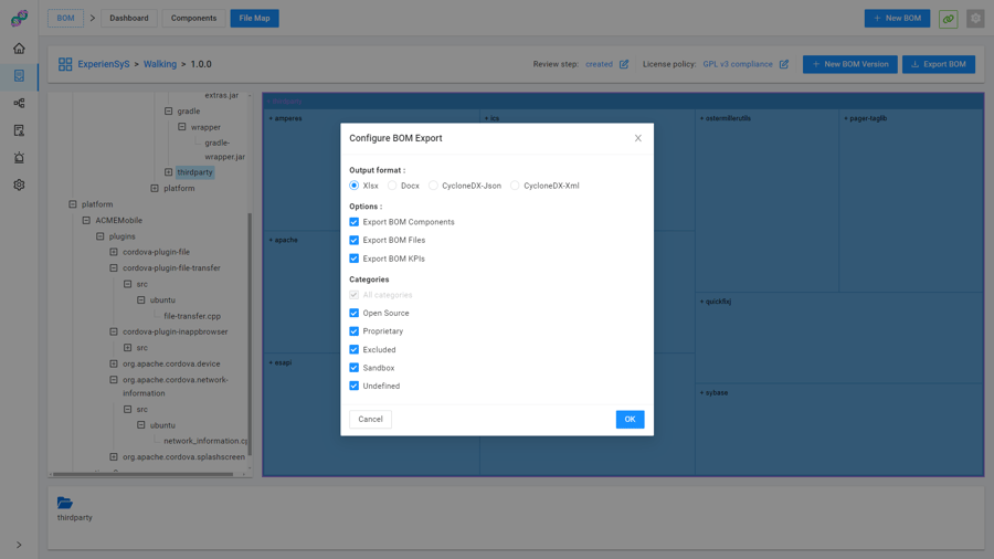 Multiple SBOM formats