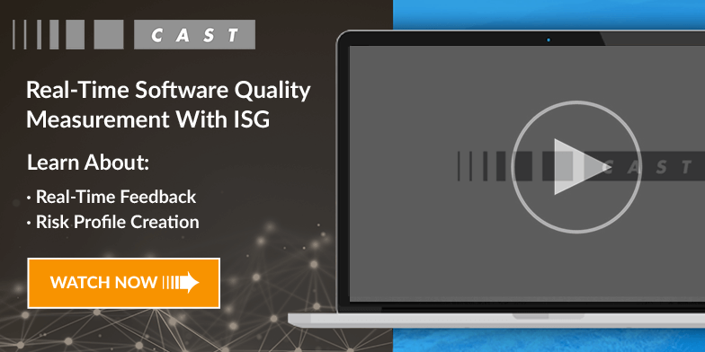 Real-Time Software Quality Measurement with ISG - Watch Now